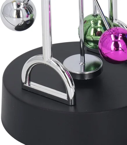 Miniatura 6 de KENANLAN Bola giratoria de la rueda de la fortuna, rotación magnética eléctrica de la rueda de la fortuna juguete colorido de la bola del metal