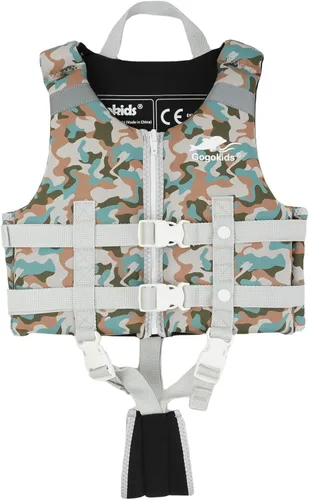 Miniatura 13 de Gogokids Chaleco de natación para niños pequeños, chaleco de natación de alta calidad para niños de 30-40-50-60-70-80 libras, flotadores para niños