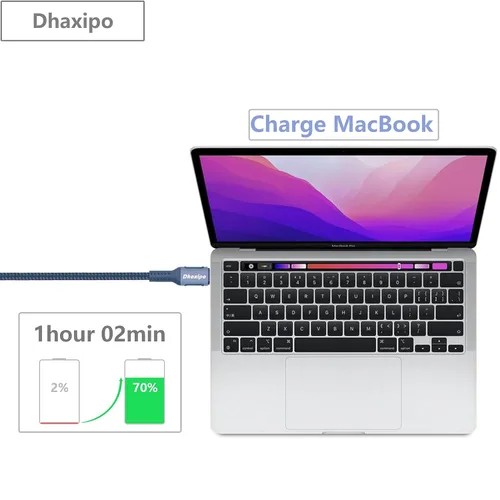 Miniatura 2 de Cable de alimentación USB 4 para Thunderbolt 4/3 240W/100W, 5K/4K/8K @60Hz para cable Thunderbolt 4, transferencia de datos de 3.0 ft/3 pies 40 Gbps