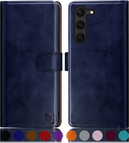 Miniatura 13 de SUANPOT para Samsung Galaxy S23 +/ Plus Funda tipo cartera con bloqueo RFID, soporte para tarjetas de crédito, funda protectora de libro tipo Flip