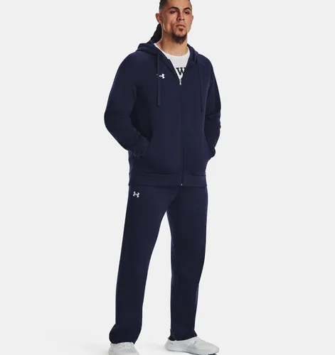 Miniatura 3 de Under Armour Rival - Sudadera de vellón para hombre, con capucha y cierre con cremallera completa