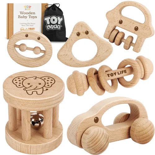 Miniatura 11 de TOY Life Juguetes de madera, juguetes Montessori para bebés de 6 a 12 meses, juguetes de madera para bebés de 1 a 3 años, decoración del cuarto