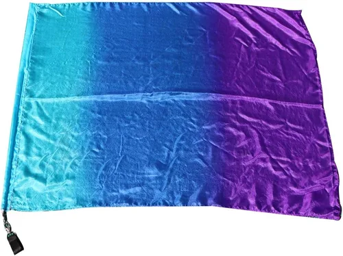 Miniatura 15 de Winged Sirenny Bandera de seda giratoria fluida de 32 pulgadas, pancarta de alabanza de la iglesia, adoración profética, adoración y danza
