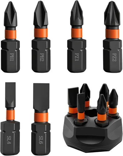 Miniatura 10 de IRONCUBE Juego de destornilladores magnéticos Torx: Juego de destornilladores múltiples 6 en 1 con mango de trinquete intercambiable - Kit