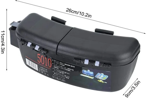 Miniatura 3 de Caja de aparejos de pesca, bolsa de cintura multifuncional para señuelos cebos, gancho portátil, organizador de accesorios de pesca