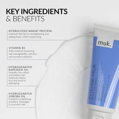 Miniatura 4 de MUK. Tratamiento Reparador Intenso para el Cuidado del Cabello - 6.8 fl oz