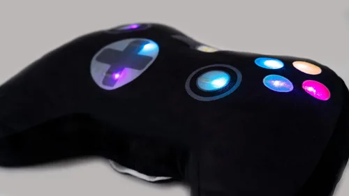 Unicorns & Robots Almohada iluminada para niños, luz nocturna LED de felpa para niños y niñas, certificado Oeko TEX, juguete iluminado para dormir,