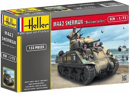 Heller Kit de construcción de modelo de vehículo M4A2 Sherman 'Division Leclerc'