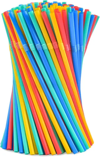 Miniatura 10 de 100 popotes desechables de ácido poliláctico sin plástico, pajitas biodegradables a base de plantas de maíz, sin BPA, compostables, pajitas