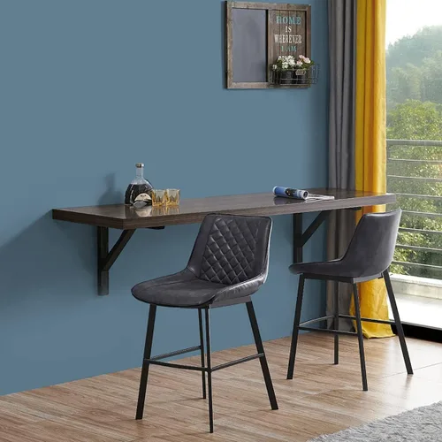 Miniatura 6 de Nukofal Papel tapiz azul para despegar y pegar, 17.7 x 118.1 pulgadas, papel de contacto azul, impermeable, color sólido, moderno, autoadhesivo