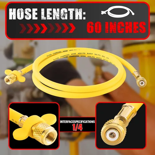 Miniatura 6 de Regulador de Nitrógeno CGA580 de Entrada, Conexión de Salida Abocinada Macho de 1/4 Pulgada, Mango de Servicio Pesado, Válvula de Alivio