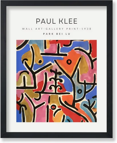 Miniatura 75 de Poster Master Póster vintage de Paul Klee – Impresión retro de cómicos – Arte de dibujo – Arte abstracto – Regalo para hombres y mujeres – Estilo-09