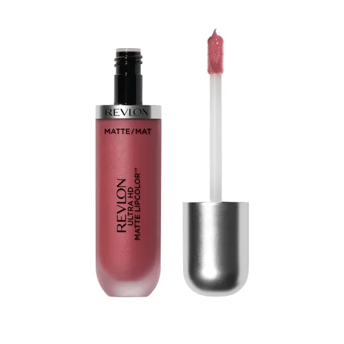 Miniatura 2 de Revlon Ultra HD Matte Lipcolor, lápiz labial líquido mate ligero aterciopelado en rosa, Devotion (600), 0.2 onzas