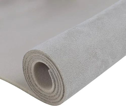 Tela de gamuza con material de respaldo de espuma, 48 pulgadas de largo x 60 pulgadas de ancho, tela de techo de microgamuza para automóvil, RV,