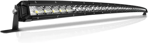 Miniatura 8 de Barra de luz LED curvada de 32 pulgadas, 240 W, superbrillante, combo de haz amplio y puntual, 48000 lm, barras de luz de una fila para conducción