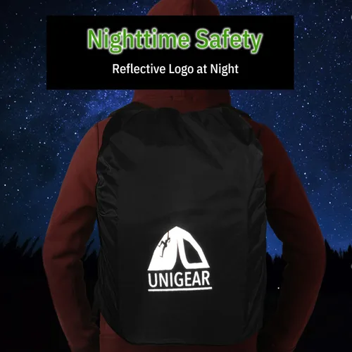 Miniatura 6 de Unigear Cubierta para Mochila Resistente a la Lluvia Clasificación Impermeable 5000mm, Ultraportátil y Duradera con 2 Correas de Hebilla