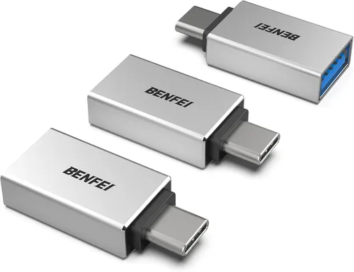 Miniatura 9 de BENFEI Adaptador USB C a USB 3.0, paquete de 3 adaptadores USB C a un macho a hembra, compatible con MacBook 2018 2017 2016, Samsung Galaxy Note 8