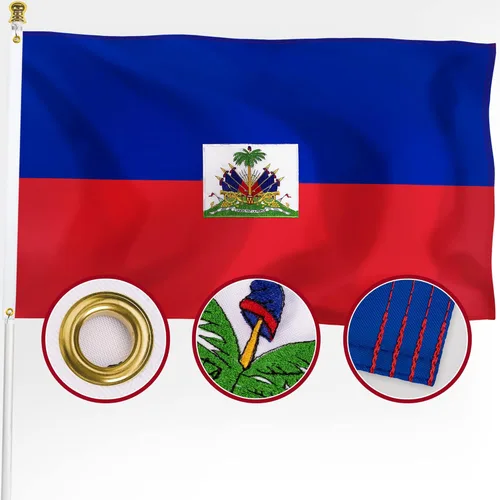 Miniatura 9 de XIFAN Bandera de Cuba Premium de 3 x 5 pies, para exteriores, grande, de doble cara, resistente, nailon 210D, estrella bordada, bandera de país