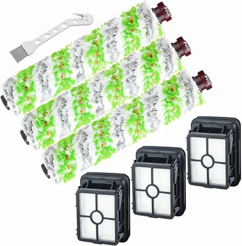 Miniatura 7 de Smilyan Piezas de repuesto para aspiradora Bissell CrossWave Pet Pro 2306A y CrossWave 1785 Series, 2 paquetes de rollos de cepillo multisuperficie