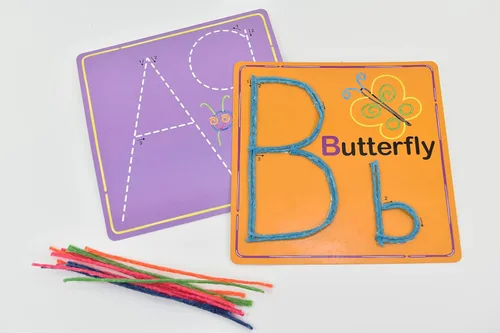 Miniatura 2 de WikkiStix - Trío de aprendizaje temprano, alfabeto, números y formas para un aprendizaje preescolar fácil y divertido, fabricado en los Estados