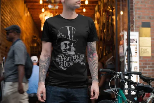 Miniatura 4 de Ripple Junction Grateful Dead - Camiseta de manga corta para hombre, diseño de calavera, de algodón, cuello redondo, con licencia