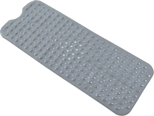 Miniatura 18 de Almohadilla de ducha antideslizante para bañera, 21 x 21 pulgadas, suave, de gran tamaño, lavable a máquina, con orificios de drenaje, ventosa