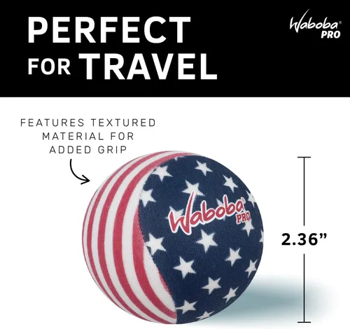 Miniatura 5 de Waboba Water Bouncing Pro - Pelota de estrellas y rayas, blanco/rojo/azul
