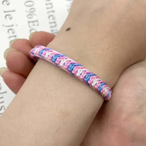 Miniatura 6 de LAMIBEE Pulsera tibetana con diseño de pansexualidad bisexual LGBT Proud Love Brazaletes de cuerda de amuleto y bohemio para mujeres y hombres hilo
