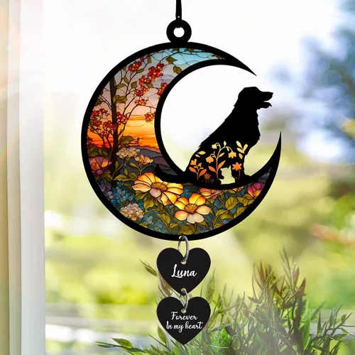 Miniatura 11 de Nazenti Atrapasoles conmemorativo personalizado para perros, adorno personalizado para perros, adorno conmemorativo para perros, pérdida de perros