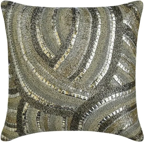 Miniatura 27 de The HomeCentric Funda de cojín para silla, fundas de almohada decorativas de 22 x 22 pulgadas (21.7 x 21.7 in), color plateado, fundas de almohada