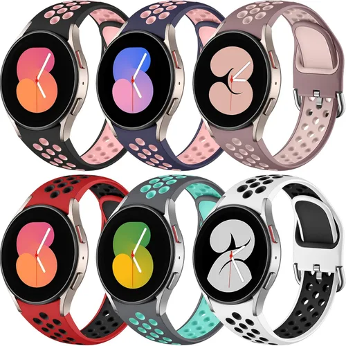 Miniatura 11 de 6 PACK Bandas sin huecos Compatibles solo con Samsung Galaxy Watch 7/6/5/4 Band 40mm 44mm/Watch 6 Classic 43mm 47mm/Galaxy Watch 5 Pro 45mm/4
