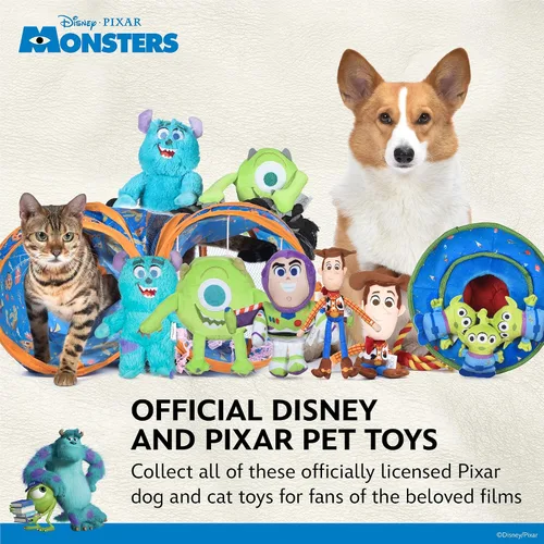 Miniatura 6 de Disney for Pets Pixar's Sulley - Juguete de peluche para perros Pixar de 6 pulgadas Juguete de peluche para perros inspirado en Sulley de Pixar's