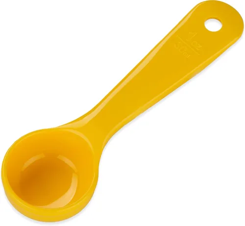 Paquetes de cucharas de control de porciones con codificación cromática de mango corto Carlisle, Amarillo, 1