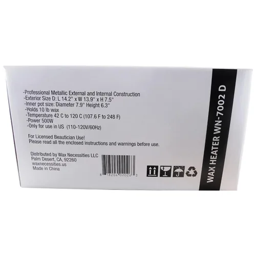 Miniatura 8 de Waxness Calentador de cera digital extra grande WN-7002 D con capacidad para 10 libras