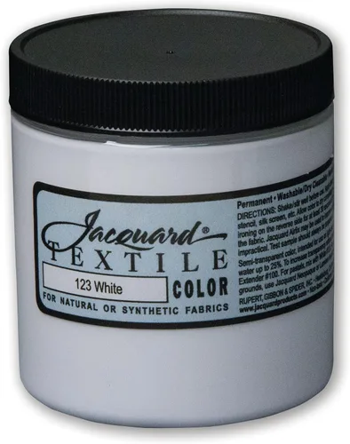 Miniatura 24 de Jacquard Pintura Textil 8 Oz Negro