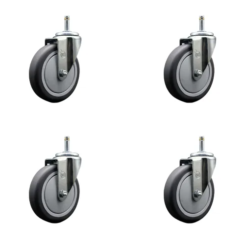 Miniatura 36 de Service Caster Marca – Compatible con/reemplazo para – Carritos de limpieza de conserje – Se adapta a la mayoría de carritos de limpieza Rubbermaid