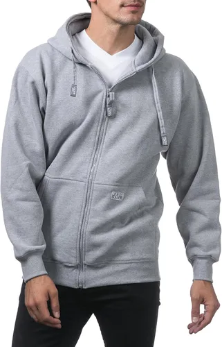 Miniatura 4 de Pro Club - Sudadera de vellón pesado con capucha y cremallera completa para hombre
