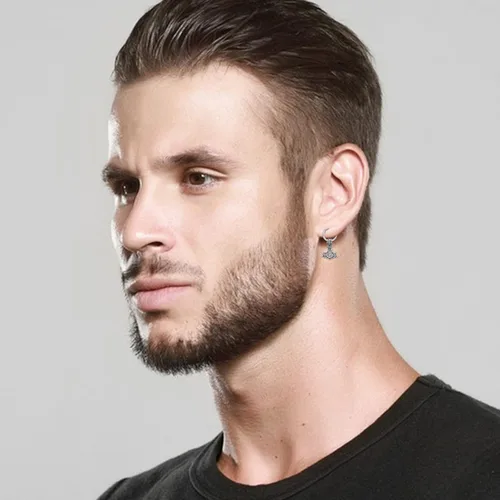 Miniatura 2 de Aretes vikingos para hombre, plata de ley, aretes colgantes vikingosgóticos, joyería vikinga, regalo para mujeres y hombres
