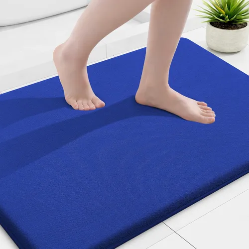 Miniatura 77 de Smiry Tapetes de Baño de Espuma Viscoelástica 36 x 24 pulgadas, Tapetes de Baño Extra Suaves y Absorbentes, Alfombra Antideslizante Lavable