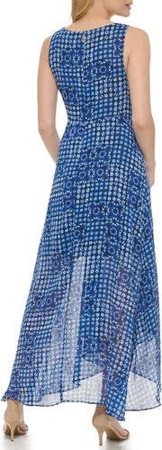 Miniatura 3 de Tommy Hilfiger Vestido largo halter de gasa para mujer