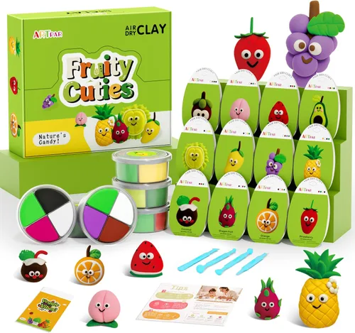 Miniatura 12 de ARTPAR Plastilina de Secado al Aire para Niños, Kit de Arcilla para Modelar, Set de Escultura Model Magic, Ultra Ligera y Suave, Segura No Pegajosa