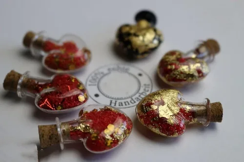 Miniatura 6 de Copos Schabin de oro rosa, copos de lámina metálica de cobre de 0.35 onzas para arte de uñas, pintura, manualidades, fabricación de joyas de limo