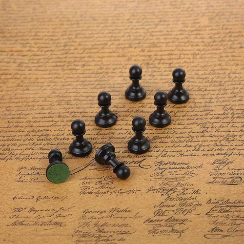 Miniatura 4 de Juego de ajedrez piezas de ajedrez de plástico, juego internacional de ajedrez blanco y negro (mediano 2.520 in)