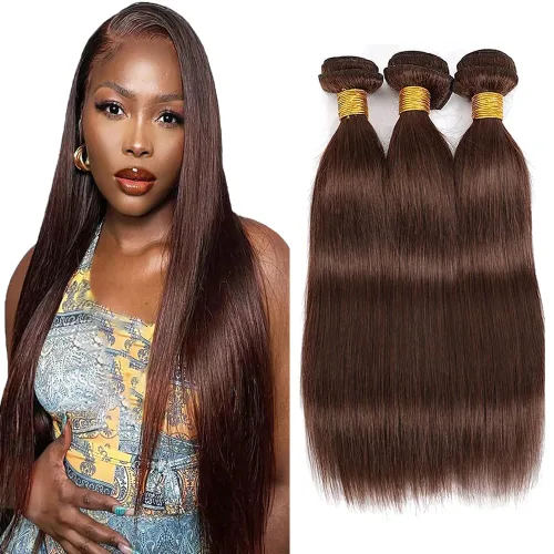 Miniatura 118 de Color 30 paquetes de cabello humano marrón onda del cuerpo paquetes 8 10 12 pulgadas brasileño virgen Remy extensiones de cabello humano doble trama
