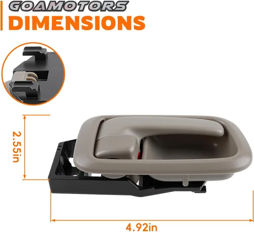 Miniatura 5 de GoaMotors Manijas interiores interiores para puertas compatibles con Toyota Tundra 2000-2006, 1 par delantero izquierdo para conductor y lado