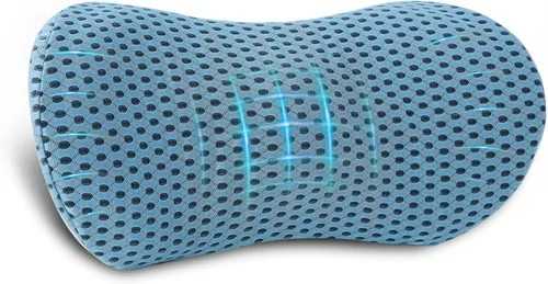 Miniatura 16 de Almohada lumbar, almohada de apoyo lumbar de espuma viscoelástica para silla de oficina y asiento de automóvil, almohada de apoyo para aliviar