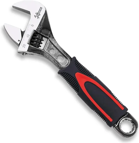 Navegando - Llave ajustable de 6 pulgadas, llave inglesa ajustable para espacios reducidos, acero de alto carbono con agarre antideslizante, se