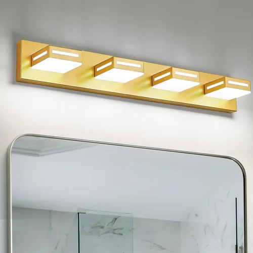 Miniatura 21 de Lámparas LED modernas para baño, 3 luces de 24 pulgadas, regulables, 5CCT, ajustables, color negro mate, para accesorios de iluminación de baño