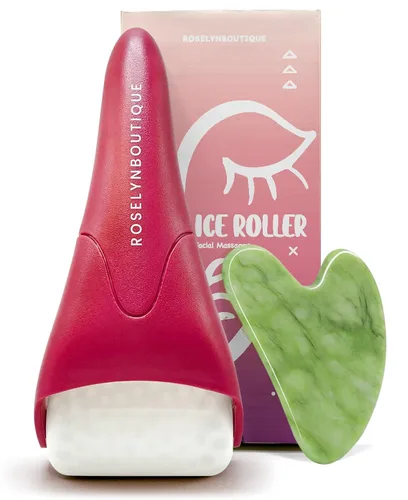 ROSELYNBOUTIQUE Rodillo de hielo para arrugas faciales, líneas finas, hinchazón, palo masajeador, herramientas de cuidado de la piel facial, regalos