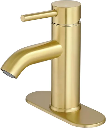 Miniatura 10 de VOTON Grifo de baño moderno cromado con una sola manija un agujero grifo de lavabo comercial lavatorio grifo de lavabo de tocador con mangueras